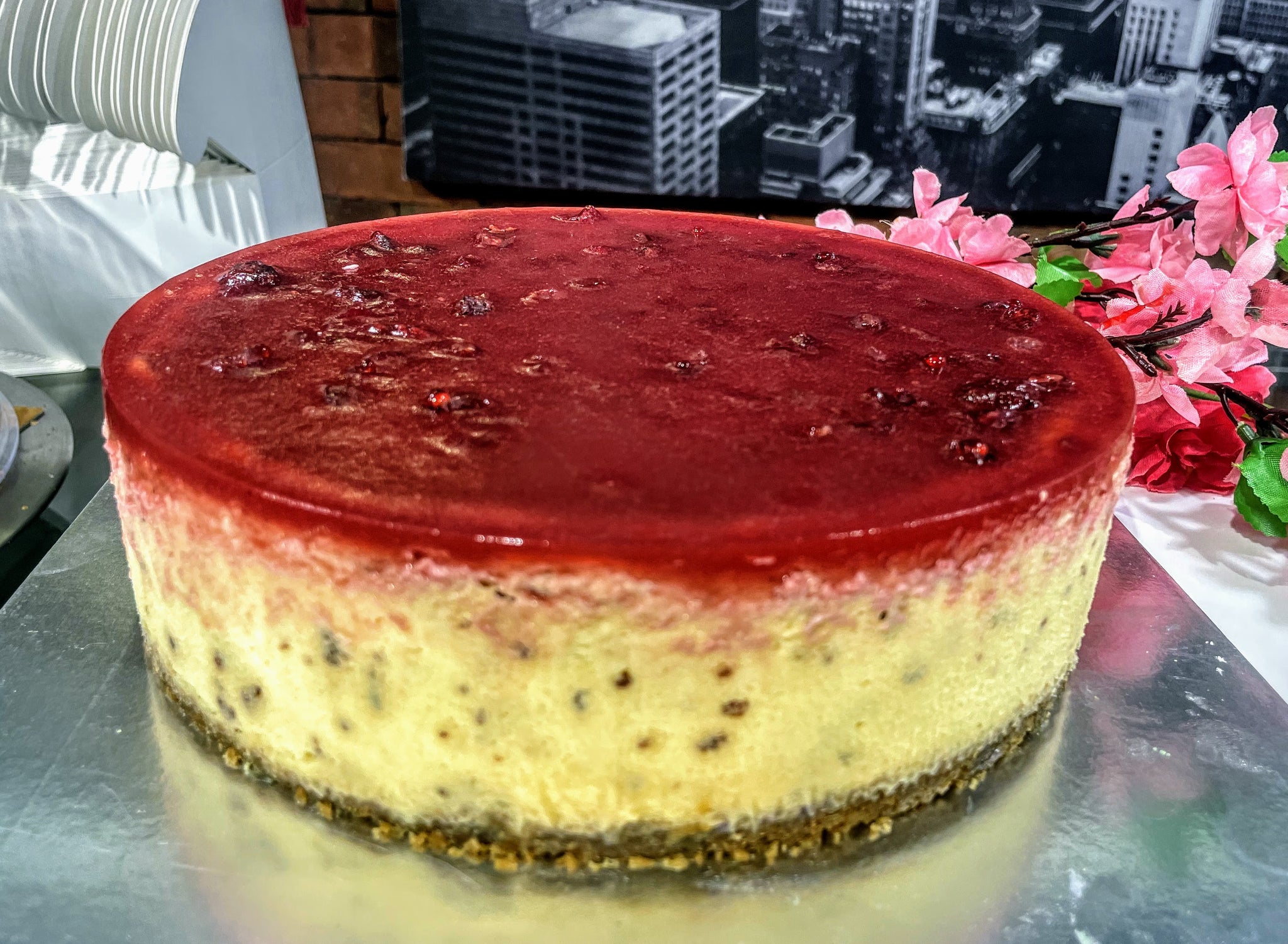 Cranberry Cheese Cake (Whole)