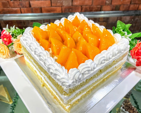 Peach Cream Cake (Whole)