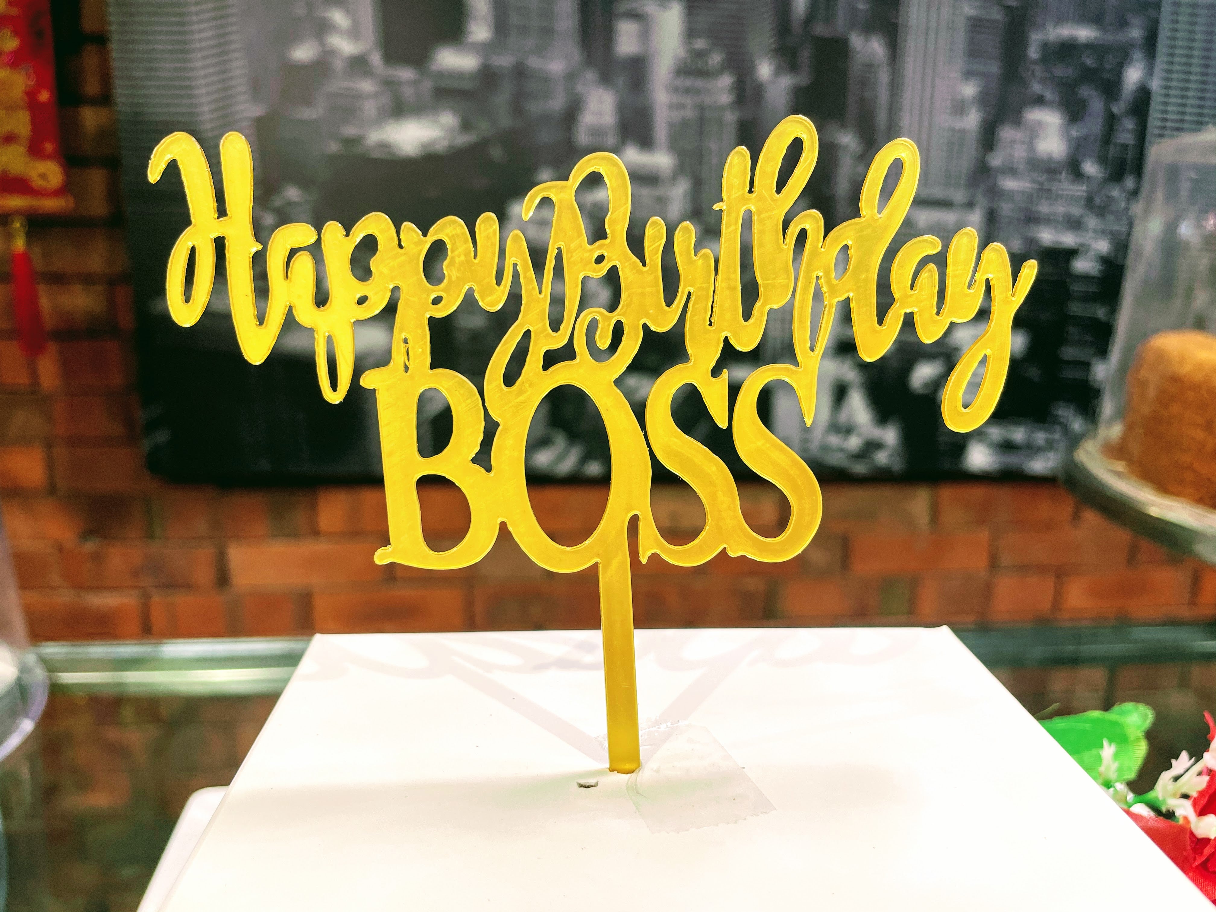 Toppers - Happy Birth Day BOSS