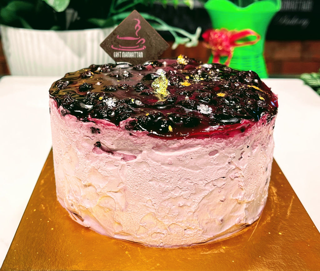 Blueberry Fruit Cream Cake (Whole)